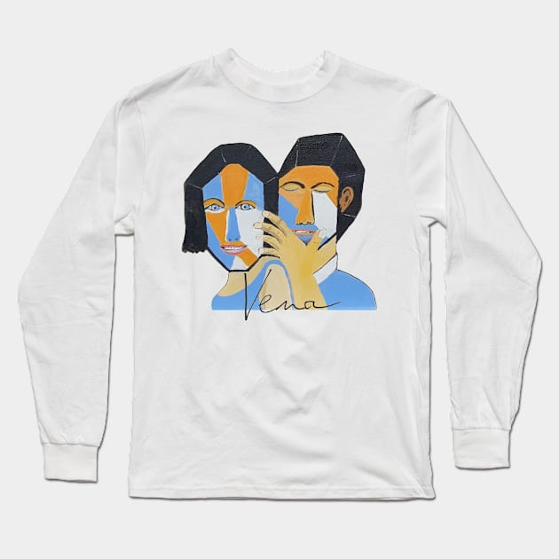 Couple 4 Long Sleeve T-Shirt by artbyvena